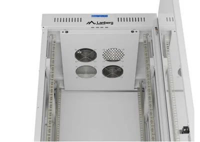 Lanberg Rack Cabinet 19" Free-Standing 42U/600X600 (FlAT Pack) With Glass Door LCD Grey V2