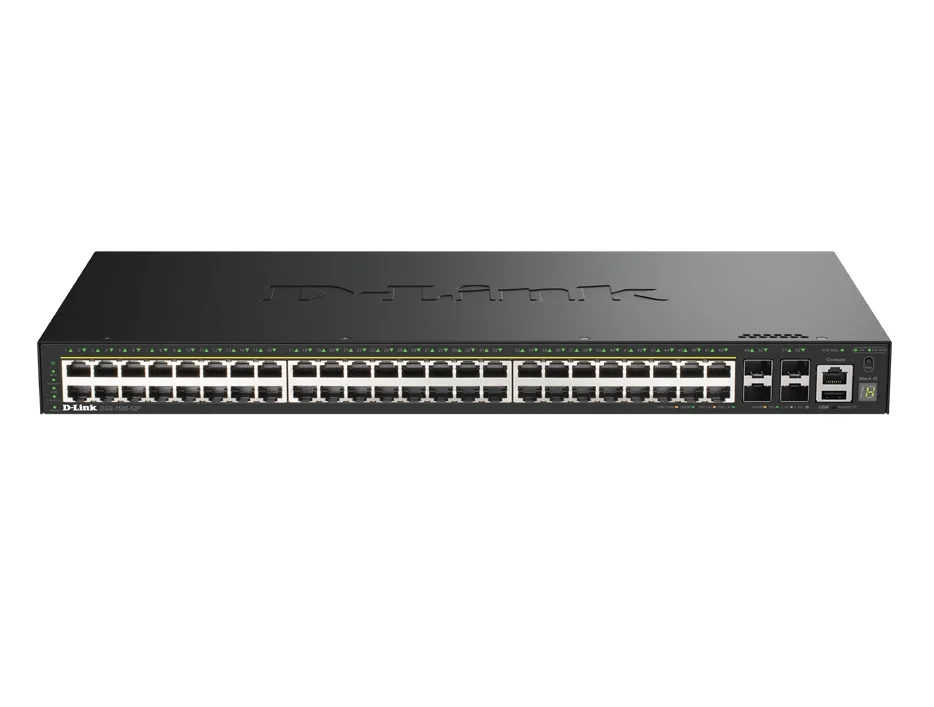 D-Link 48 Ports GE PoE (30W) + 4 Ports 10G SFP+ Smart Managed Switch, 370W
