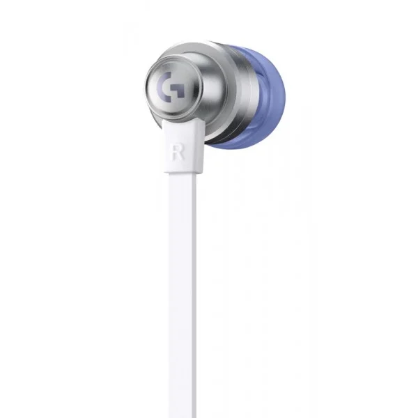 LOGITECH G333 Wired Gaming Earphones - WHITE - 3.5 MM