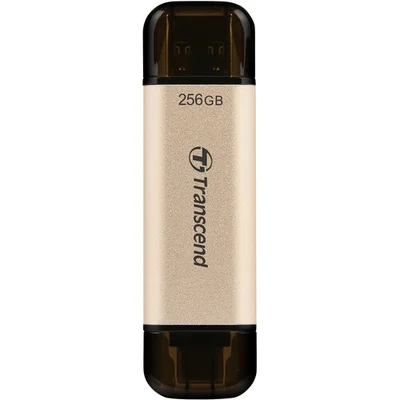 USB флашка Transcend – 256GB, USB 3.2, Type-C, Gold