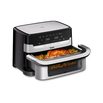 Tefal EY922DE0 Easy Fry DUAL FLEX, stainless steel, 9L (2.5kg), 2700W, automatic programs (7), adjustable temp, manual mode