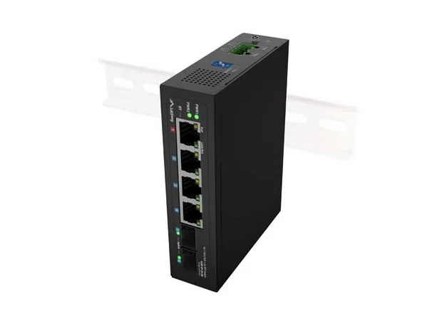 Lanberg Switch Light Industrial POE 1 x BT 3 x AT 2 x SFP DIN Unmanagment Gigabit Ethernet