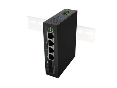 Lanberg Switch Light Industrial POE 1 x BT 3 x AT 2 x SFP DIN Unmanagment Gigabit Ethernet