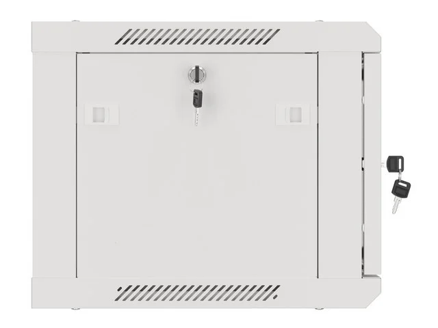 Lanberg rack cabinet 19" wall-mount 6U/600x450 for self-assembly with metal door grey (flat pack)