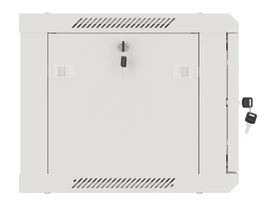 Lanberg rack cabinet 19" wall-mount 6U/600x450 for self-assembly with metal door grey (flat pack)
