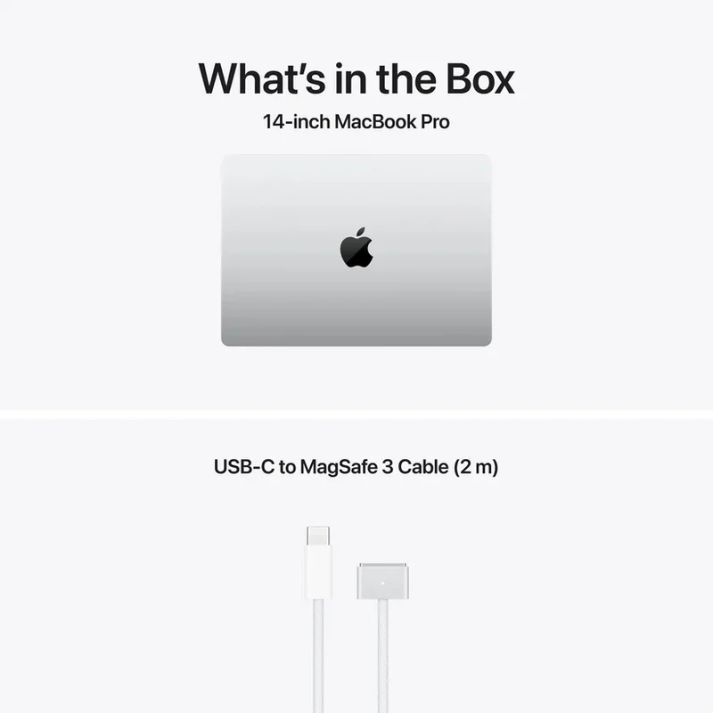 Apple 14-inch MacBook Pro: Apple M5 Pro chip with 18-core CPU and 20-core GPU, 24GB, 2TB SSD - Silver