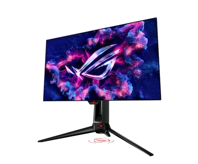 Asus ROG Swift OLED PG27AQDP Gaming monitor 27 ", WOLED panel, 480 Hz (above 360Hz), 0.03 ms (GTG), FreeSync Premium, custom heatsink, ASUS OLED Care+, AI Assistant, VESA DisplayHDR 400 True Black, uniform brightness, 99% DCI-P3, true 10-bit color