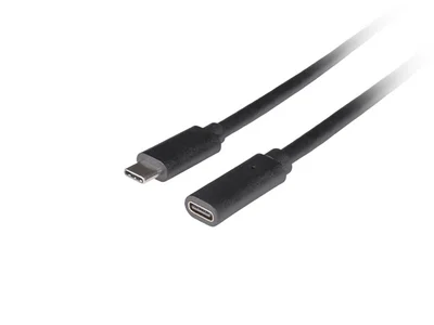 USB-C кабел Lanberg 3.1 M/F 0.5m Черен