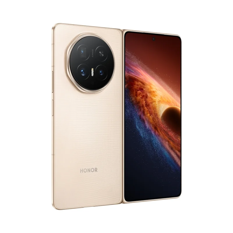 Honor Magic V6 Foldable, Gold, Phenom-N49D,  6.52", unfolded 7.95", OLED 2420x1080, unfolded 2352x2172, Snapdragon 8 Elite Gen 5, (2x4.6GHz +6x3.6GHz), 16GB, 512GB, 64+50+50MP/20+20MP, Li-Po 6 660mAh, FPT, BT, USB Type-C, Android 16, MagicOS 10