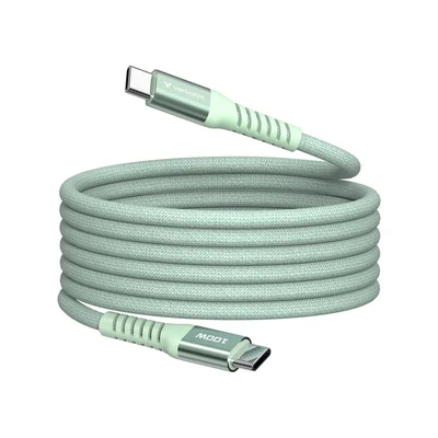 USB-C кабел Verbatim Sync & Charge Magnetic 100W 120 см - Зелен