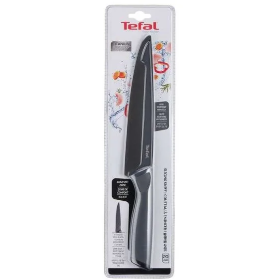 Нож за рязане TEFAL Fresh Kitchen K1221205 20 см с калъф