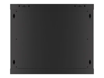 Lanberg rack cabinet 19" wall-mount 9U/600x450 for self-assembly with metal door  black (flat pack)