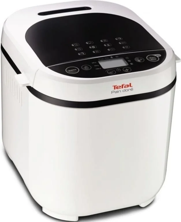 Tefal PF210138, Pain Dore, Breadmaker, 500/750/1 kg, 12 automatic programs, 720W, 3 Levels of crust roasting, LCD display, delayed start, white