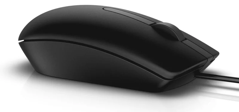 Мишка Dell MS116 оптична, кабел, 1000 dpi, черна