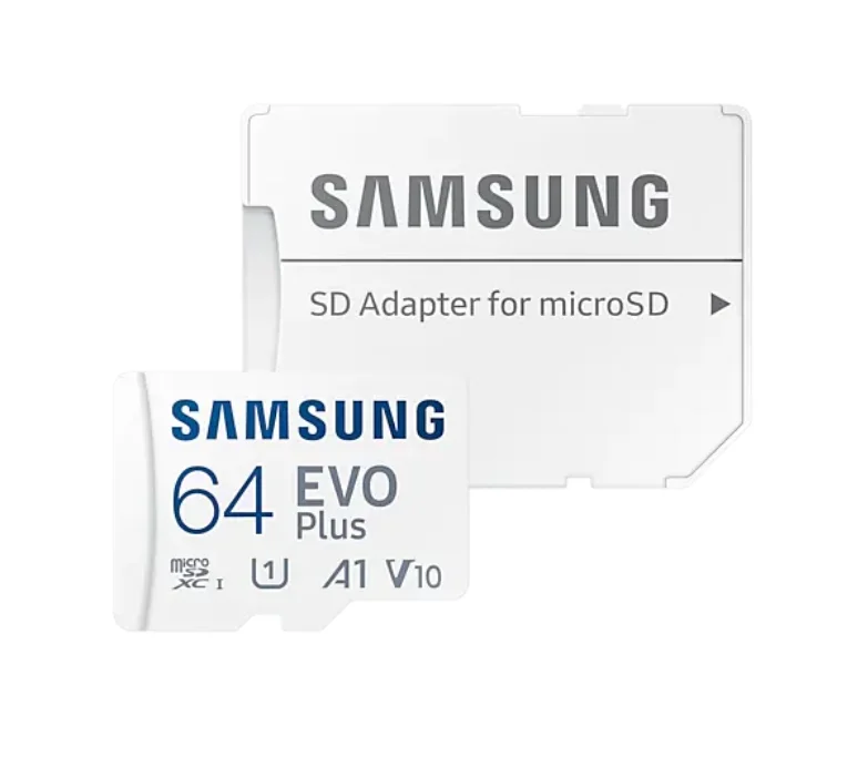 Samsung 64GB micro SD Card EVO Plus with Adapter, Class10, Transfer Speed up to 160MB/s