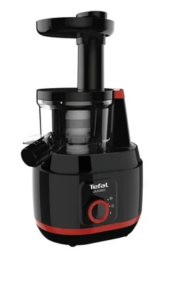 Сокоизстисквачка TEFAL Juiceo ZC150838 150W, 1 скорост, черна/червена