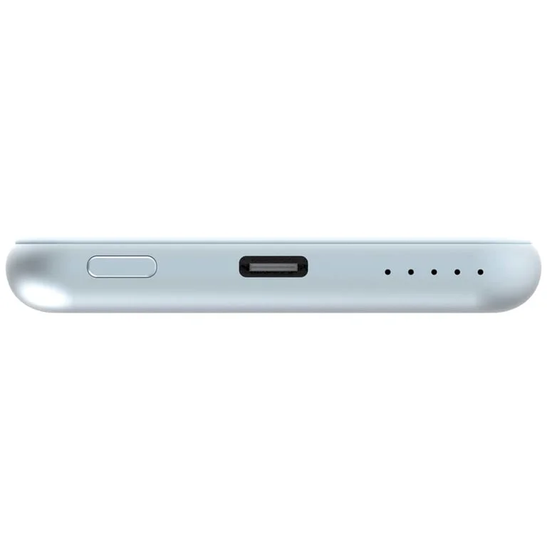 Външна батерия Verbatim MCP-5BE 5000 mAh, USB-C PD 20W, Магнитно безжично зареждане 15W, синя