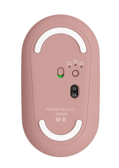 LOGITECH M350S Pebble 2 Bluetooth Mouse - TONAL ROSE