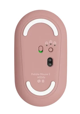 LOGITECH M350S Pebble 2 Bluetooth Mouse - TONAL ROSE