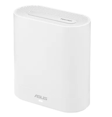 Asus Business Mesh WiFi system, ExpertWiFi EBM68 2PK, AX7800, Tri-Band, Quad-Core 1.7GHz CPU, 256MB/1GB Flash/RAM, 2.5G port, OFDMA, Beamforming, 8 SSIDs, customize guest portal, Commercial-Grade Network Security & VPN, wall mounting,White