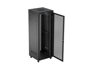 Lanberg rack cabinet 19" free-standing 47U/800X800 (FLAT PACK) with mesh door LCD black