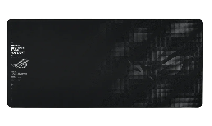Asus ROG Sheath II XXL Gaming Mouse Pad, Advanced Cooling Fabric, Durable Anti-Fray Edges, Non-Slip Rubber Base, 400 x 900 x 3mm, Black