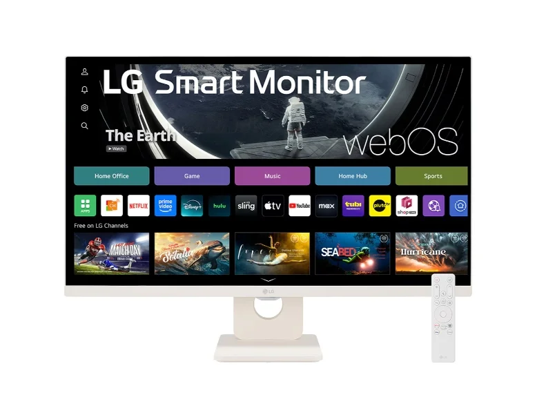 Монитор LG 27U511SA-W 27" IPS 100Hz FHD webOS23 ThinQ sRGB 99% HDR 10 Бял