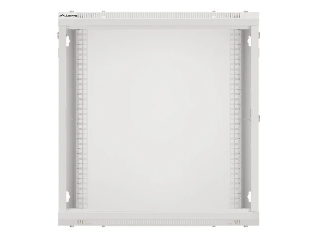 Lanberg rack cabinet 19" wall-mount 12U/600x450 for self-assembly with metal door grey (flat pack)