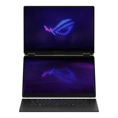 Asus ROG Zephyrus Duo 16, GX651AX-SR086X, Intel Ultra 9 16.0 OLED WQXGA+(WQ+) 2880X1800 16:10 Bend+500nits(HDR 1100nits) Glare DCI-P3:100%,120 HzLPDDR5X 64GB (onbd) ,2TB G4,RTX5090 24 GB G5,Wi-Fi 7 ,Backlit Kbd 1-Zone RGB, Windows 11 Pro,Stell