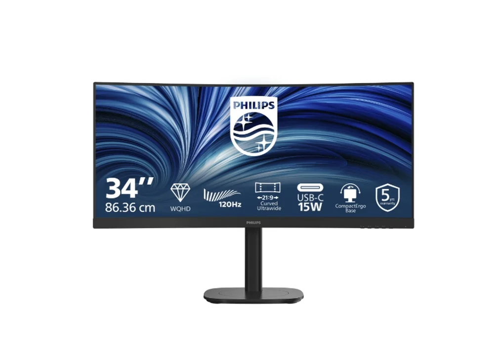 Монитор Philips 34B2N3500C 34" VA Curved 3440x1440 120Hz