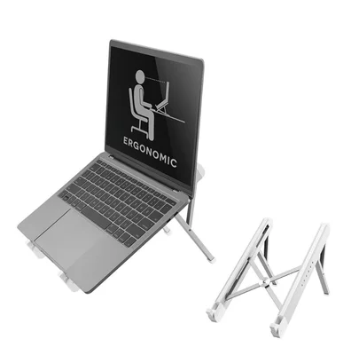 Стойка за лаптоп Neomounts Foldable Notebook Desk Stand, 11"-17", Silver