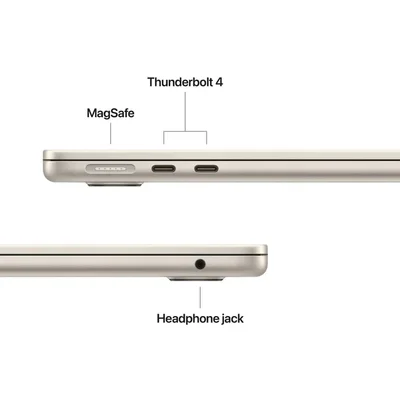 Apple MacBook Air 13.6: Apple M5 chip with 10-core CPU and 10-core GPU, 24GB, 1TB SSD - Starlight