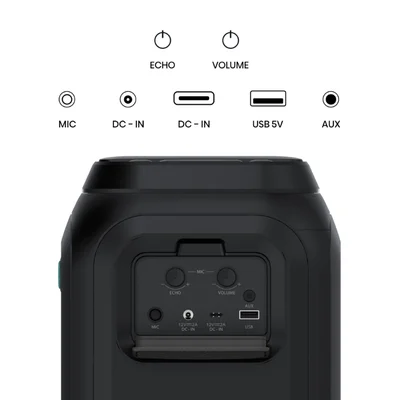 Hisense Party speaker 2.0 Ch., 160W, BT, 12h play, Black