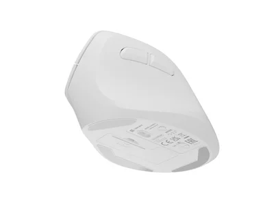 Мишка вертикална безжична Natec Crake 2, 2400 DPI, Bluetooth 5.2 + 2.4 GHz, бяла
