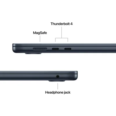 Apple MacBook Air 15.3: Apple M5 chip with 10-core CPU and 10-core GPU, 24GB, 1TB SSD - Midnight