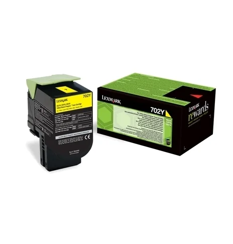 Lexmark 70C20Y0 CS/CX310, 410, 510 Yellow Return Programme 1K Toner Cartridge