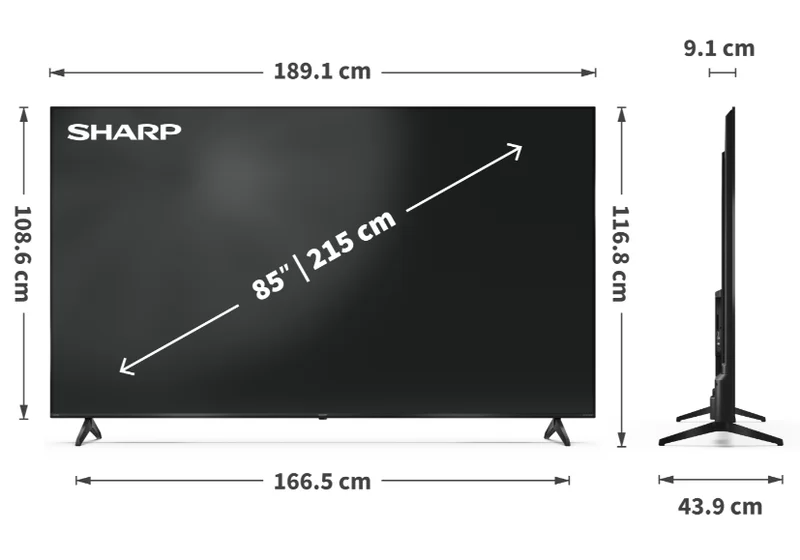 Телевизор Sharp 85HP5265E 85" QLED 4K Ultra HD Google TV