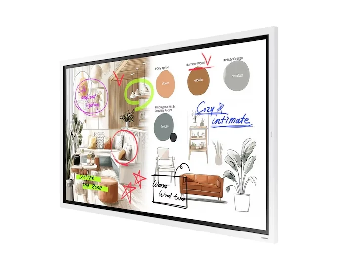 Samsung Flip PRO WM55F 55"  3,840 x 2,160 VA 450 cd/m2 TOUCH Wi-Fi Tizen 9 Speakers White