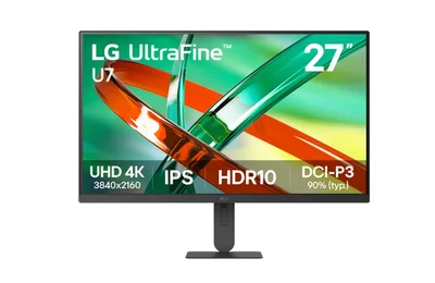 LG 27U711B-B, 27" UltraFine U7, IPS 4K, 5ms, 1000:1, 300cd/m2, UHD 3840 x 2160, DCI-P3 90%, HDR 10, HDMI, DisplayPort, Reader mode, Tilt, Headphone Out, LG Switch, Black