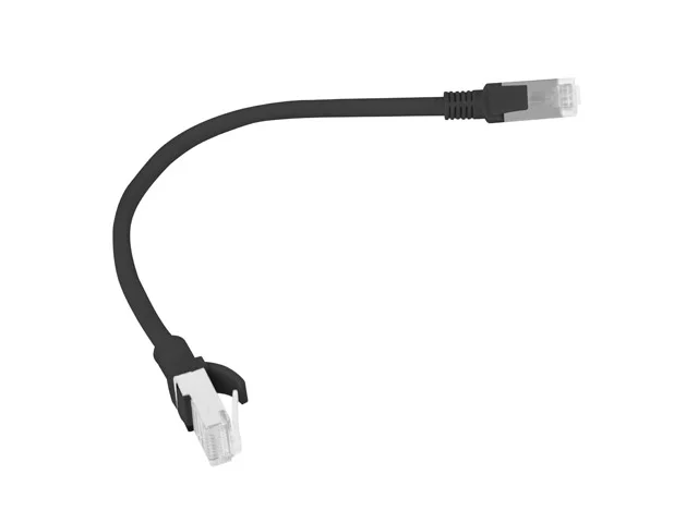 Мрежов кабел Lanberg Patch Cord CAT.5E 0.25m черен