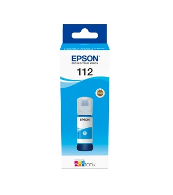 Мастило EPSON 112 EcoTank Cyan (пигментно, 70ml)