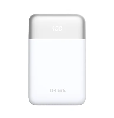 Външна батерия D-Link 10000mAh Бяла