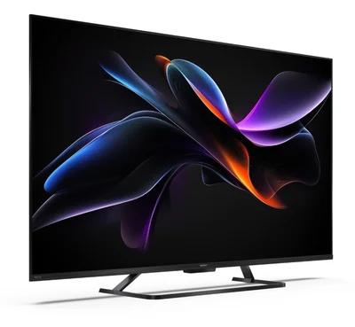 Sharp 55HR7265E, 55" QLED  GOOGLE TV, 4K 144Hz Quantum Dot 3840x2160 Frameless, AQUOS AI, DVB-T/T2/C/S/S2, Active Motion 1400, HDR10, Dolby Atmos, Dolby Vision, DTS:X, Google Assistant, HDMI eARC, Mini Composite/CVBS + Audio input, USB, Wi-Fi, Bluetooth