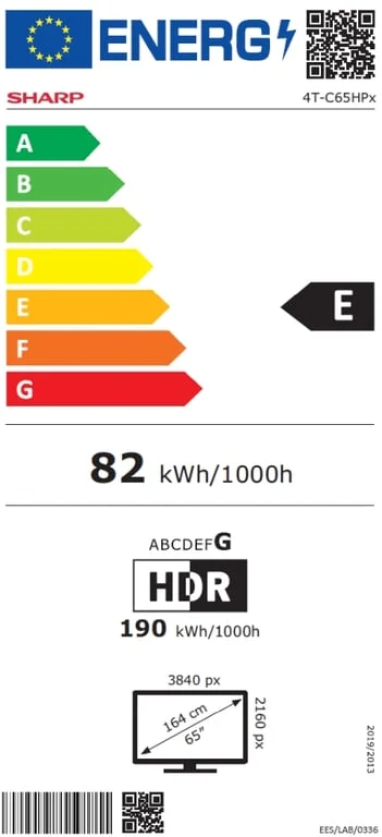 Sharp 65HP5265E, 65" QLED Google TV, 4K Ultra HD 3840x2160 Frameless, 1 000 000:1, AQUOS, DVB-T/T2/C/S/S2, Active Motion 1000, HDR10, Dolby Atmos, Dolby Vision, Google Assistant, Google Cast, HDMI 2.1 with eARC, 3.5mm Headphone jack / line-out, USB, Wi