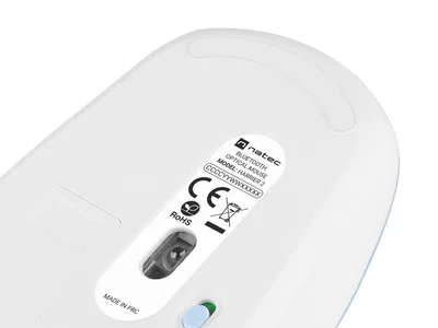 Мишка NATEC Harrier 2 1600 DPI Bluetooth 5.1 Бяла-Синя