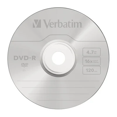 DVD-R диск Verbatim AZO 4.7GB 16x Matt Silver (10 броя в опаковка)