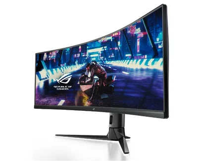 Asus ROG STRIX Curved XG49VQ, 49" DFHD (3840x1080) Gaming monitor, VA, up to 144Hz, 125% sRGB, DP, HDMI, USB3.0, FreeSync 2 HDR, DisplayHDR400, AuraSync, Red+Dark Gray