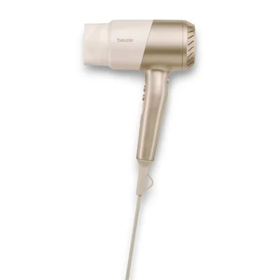 Beurer HC 40 Travel hair dryer, 2000 W, Narrow nozzle attachment, Ion function, 3 heat & blower settings, cold air, Hot-cold alternating mode, Removable safety filter, overheating protection, Bag