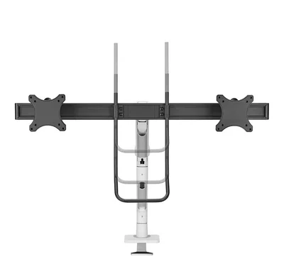Neomounts Next One Desk Mount, double display crossbar (topfix clamp/grommet)