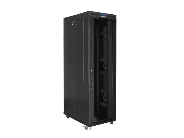 Lanberg rack cabinet 19" free-standing 42U/800x1200 (flat pack) with glass door lcd black v2